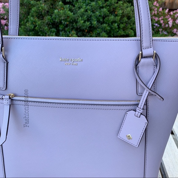 Kate spade Cameron large pocket icy lavender tote - Picture 2 of 8